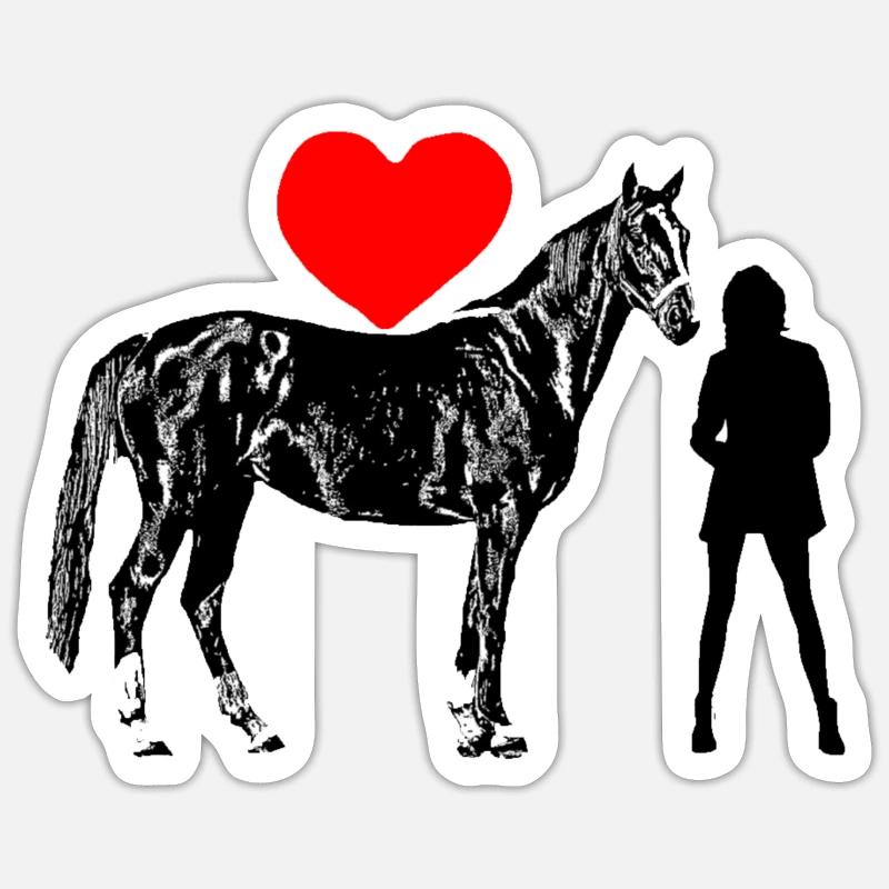 Pferd Sticker Größe S (10 x 10 cm)