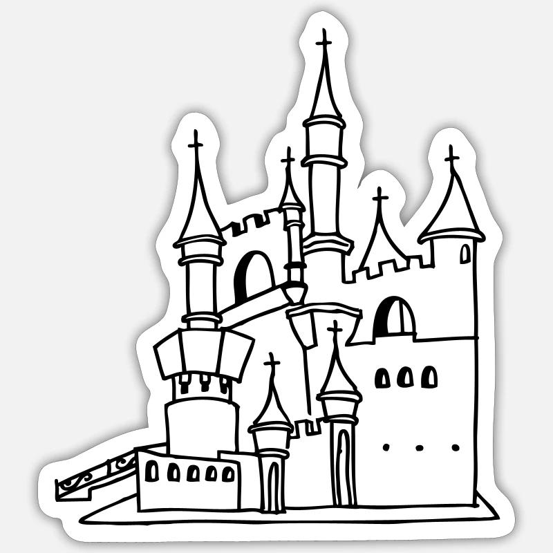 castle Sticker size S (10 x 10 cm)