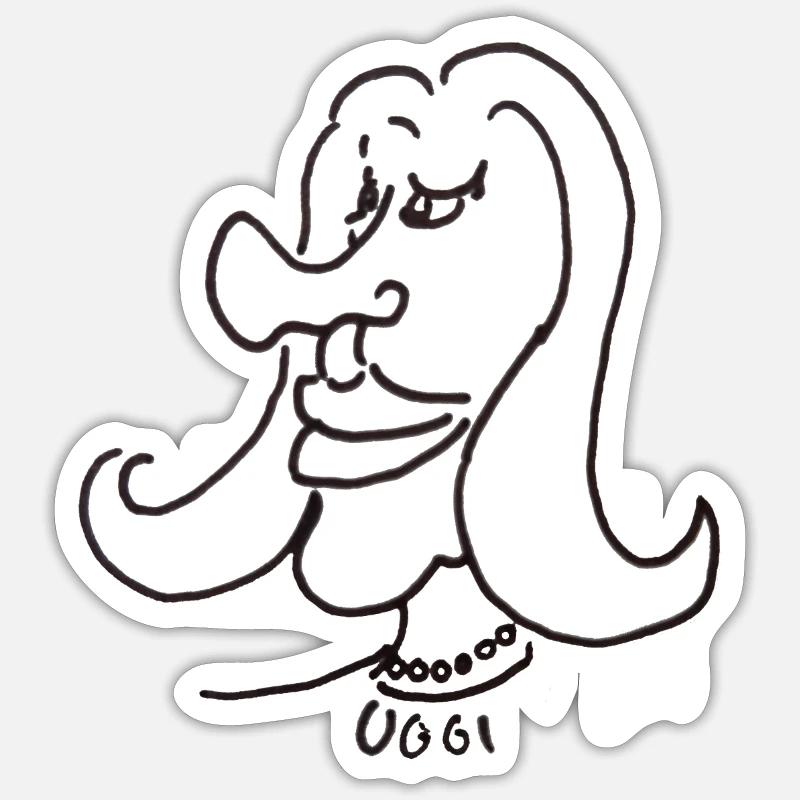 grinning Sticker size S (10 x 10 cm)