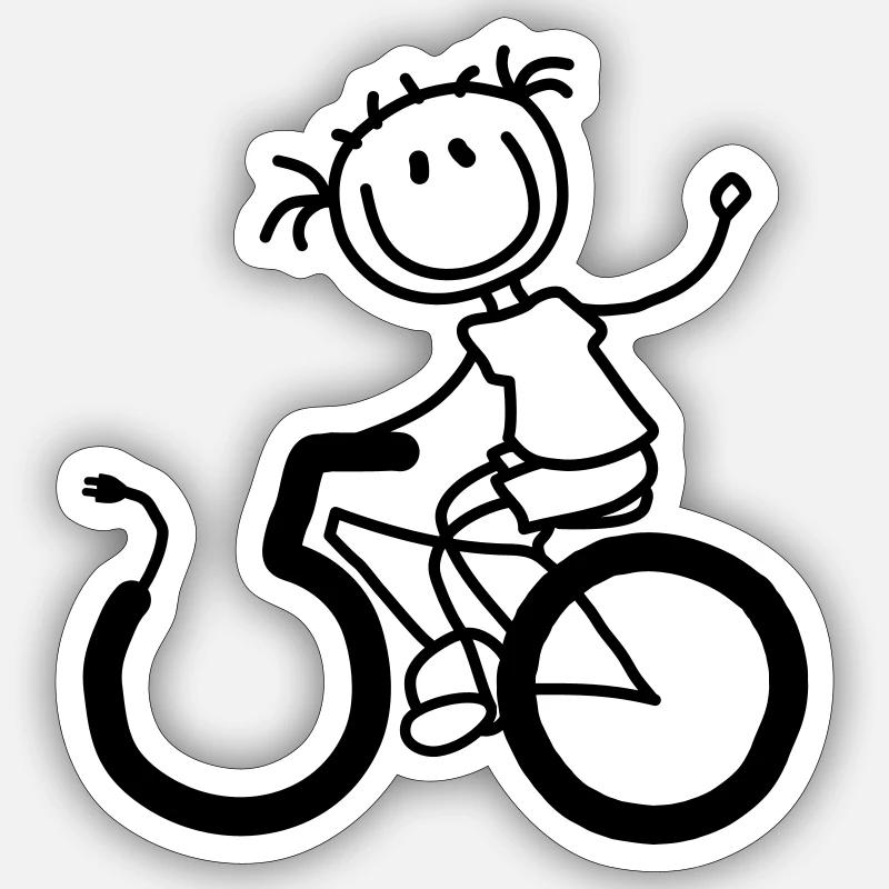 Cycle effortlessly through the 50s Sticker size S (10 x 10 cm)