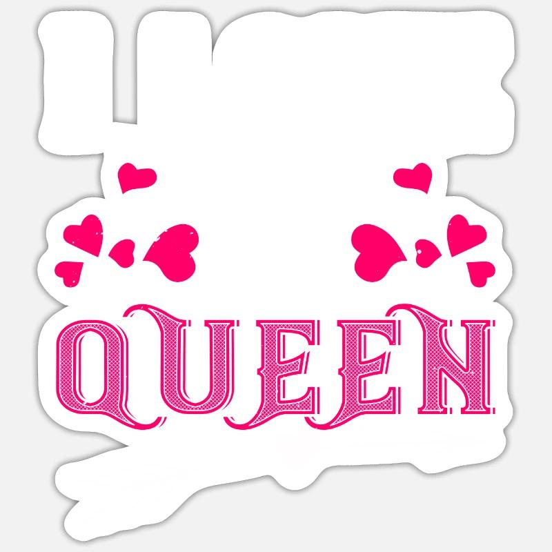 Valentine 's day - Sticker size S (10 x 10 cm) - white matte