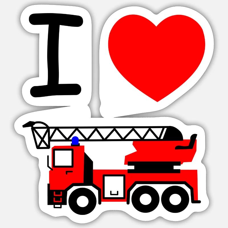 fire brigade Sticker size S (10 x 10 cm)