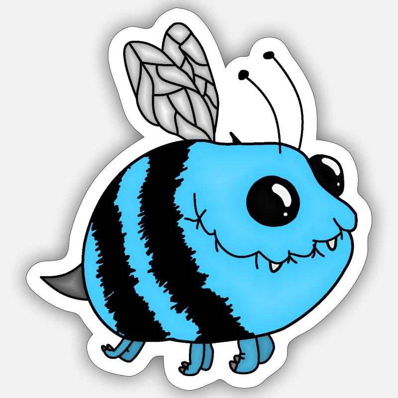 BEEBOY BEEBOY - Sticker taille S (10 x 10 cm) - blanc mat