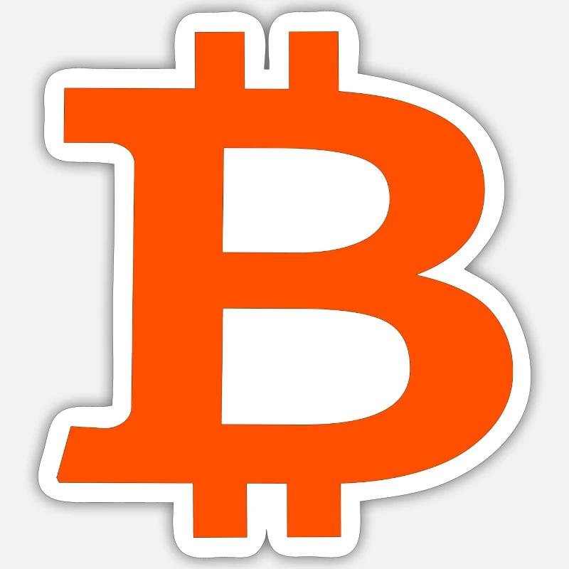 Bitcoin - Sticker size S (10 x 10 cm) - white matte