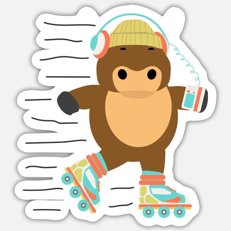 Roller skates Sticker size S (10 x 10 cm)