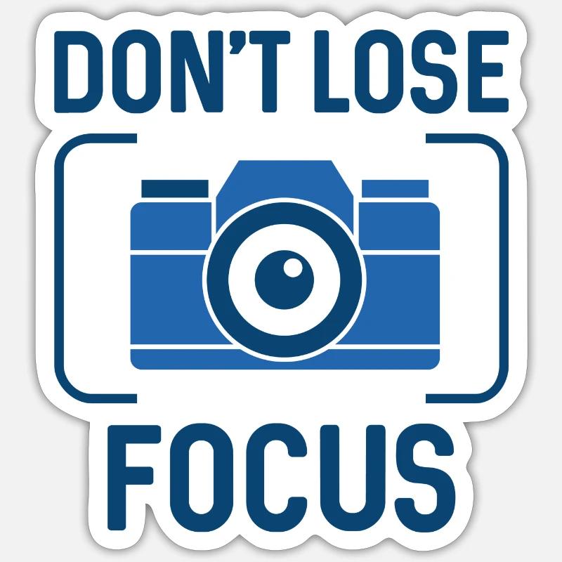 Ne perdez pas la concentration Sticker taille S (10 x 10 cm)
