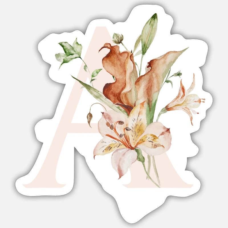 A - Sticker Größe S (10 x 10 cm) - Mattweiß