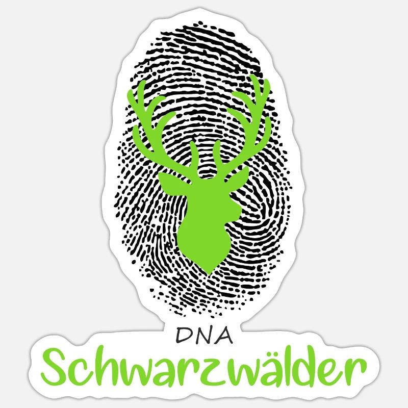 ADN Schwarzwälder Empreinte avec cerf Sticker taille S (10 x 10 cm)