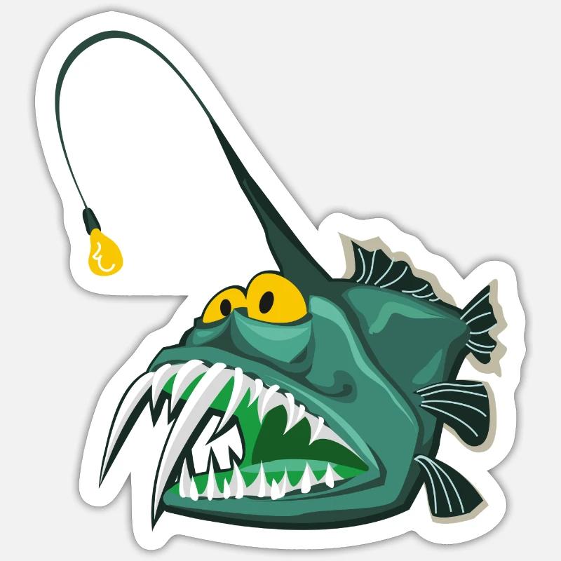 Deep-sea fish Sticker size S (10 x 10 cm)