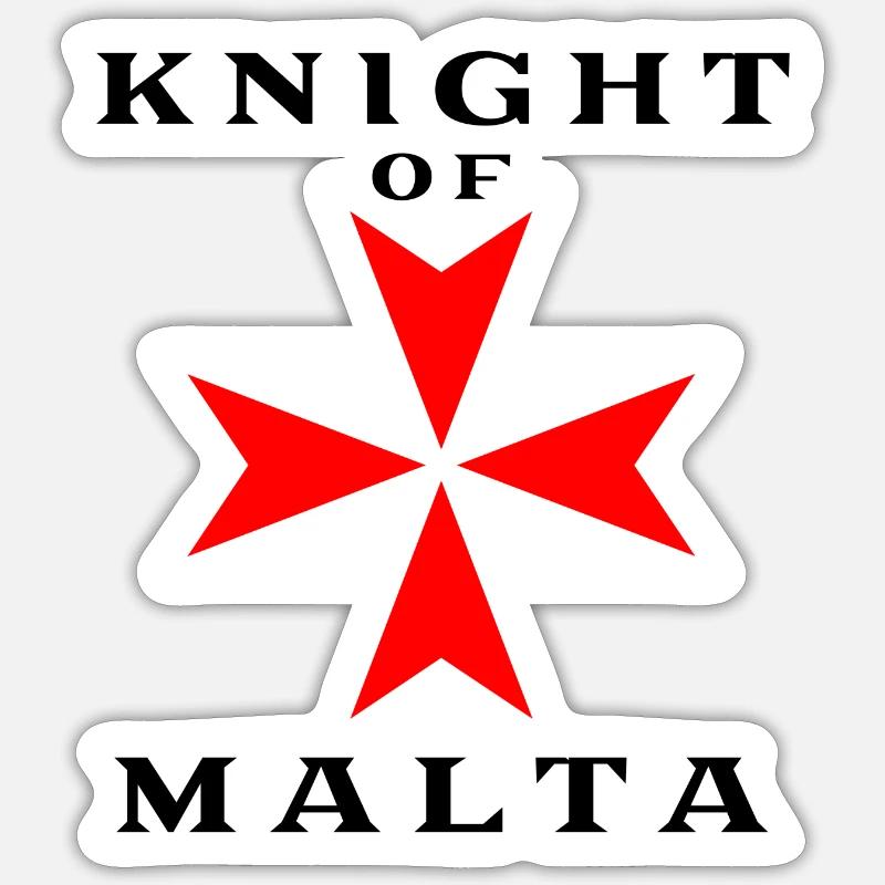 Chevalier de Malte Sticker taille S (10 x 10 cm)