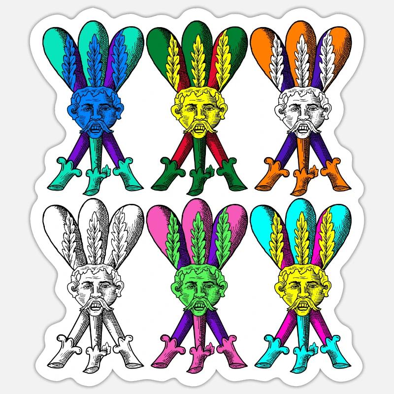 ÊTRE DIFFÉRENT ET TRADITIONNEL - Sticker taille S (10 x 10 cm) - blanc mat