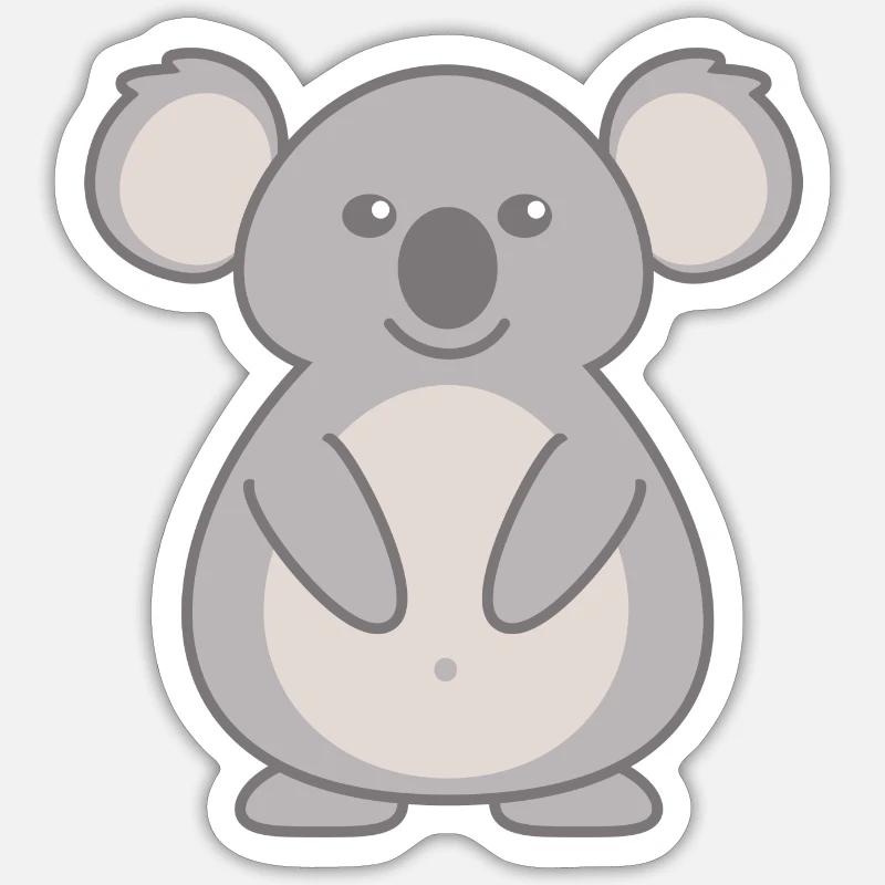koala - Sticker size S (10 x 10 cm) - white matte