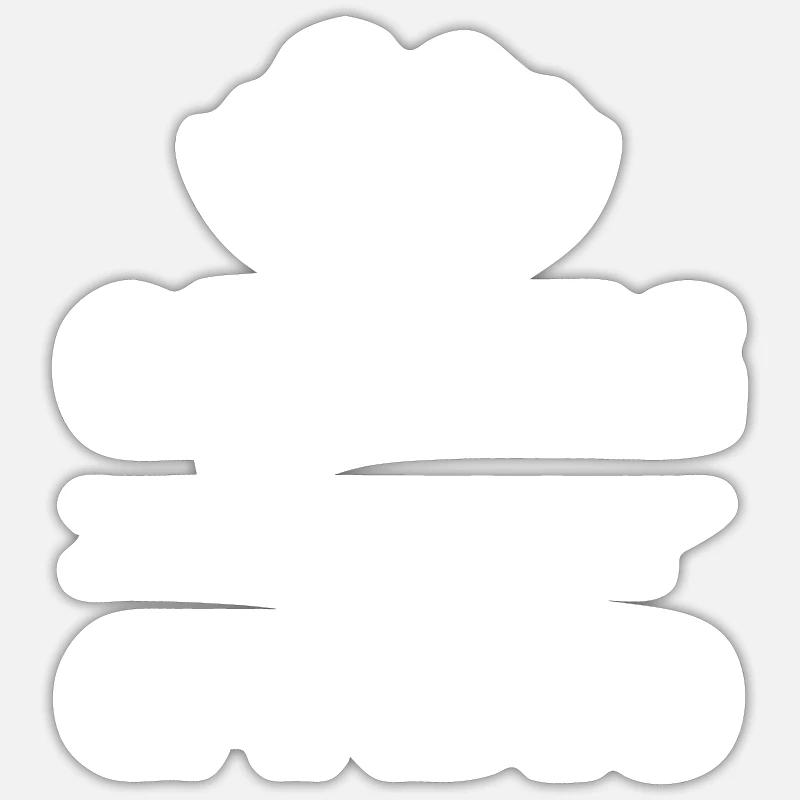 Koch kochen backen - Sticker Größe S (10 x 10 cm) - Mattweiß