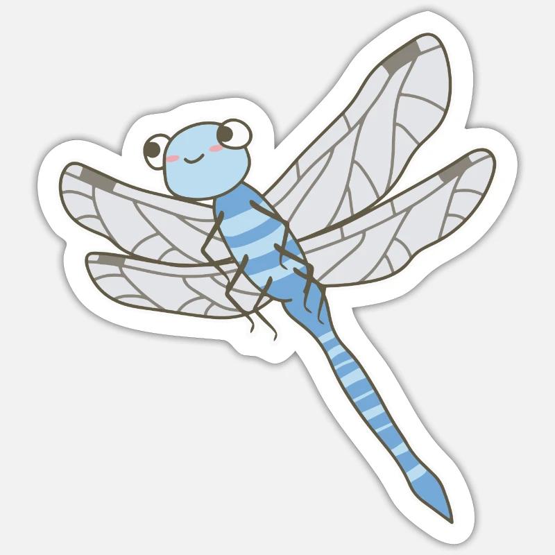 Libelle Sticker Größe S (10 x 10 cm)
