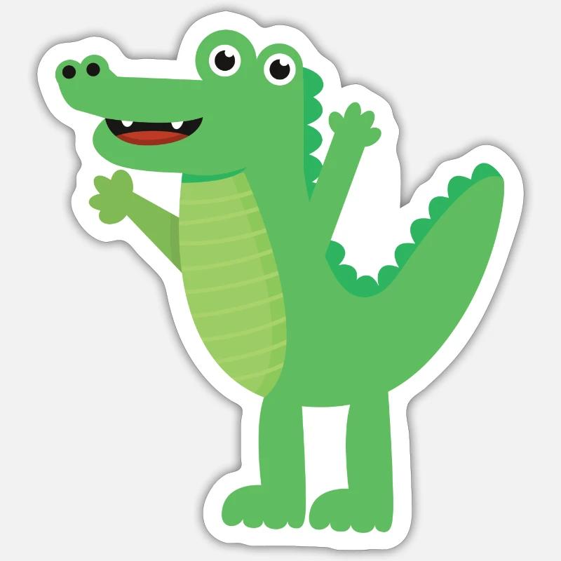 Crocodile Sticker size S (10 x 10 cm)
