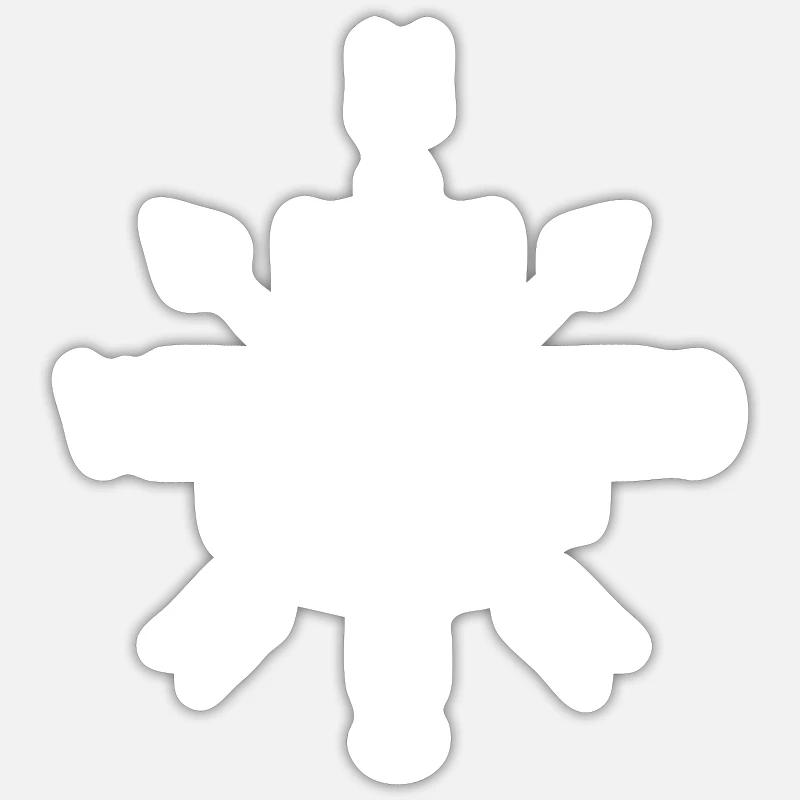 Boussole d’ancrage - Sticker taille S (10 x 10 cm) - blanc mat