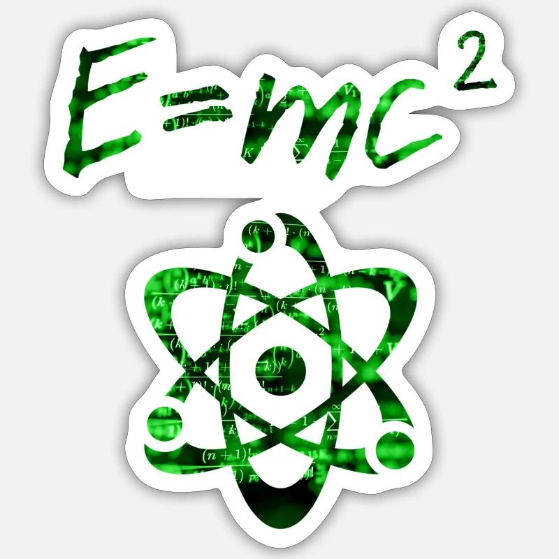 Atome/Formule Sticker taille S (10 x 10 cm)