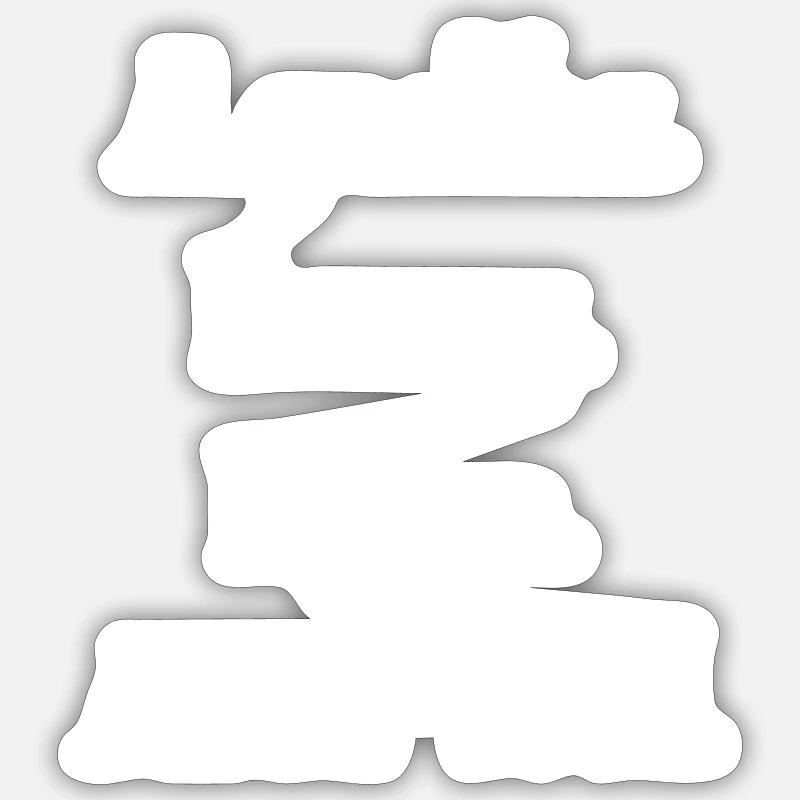 A.B.B.A. - Sticker size S (10 x 10 cm) - white matte