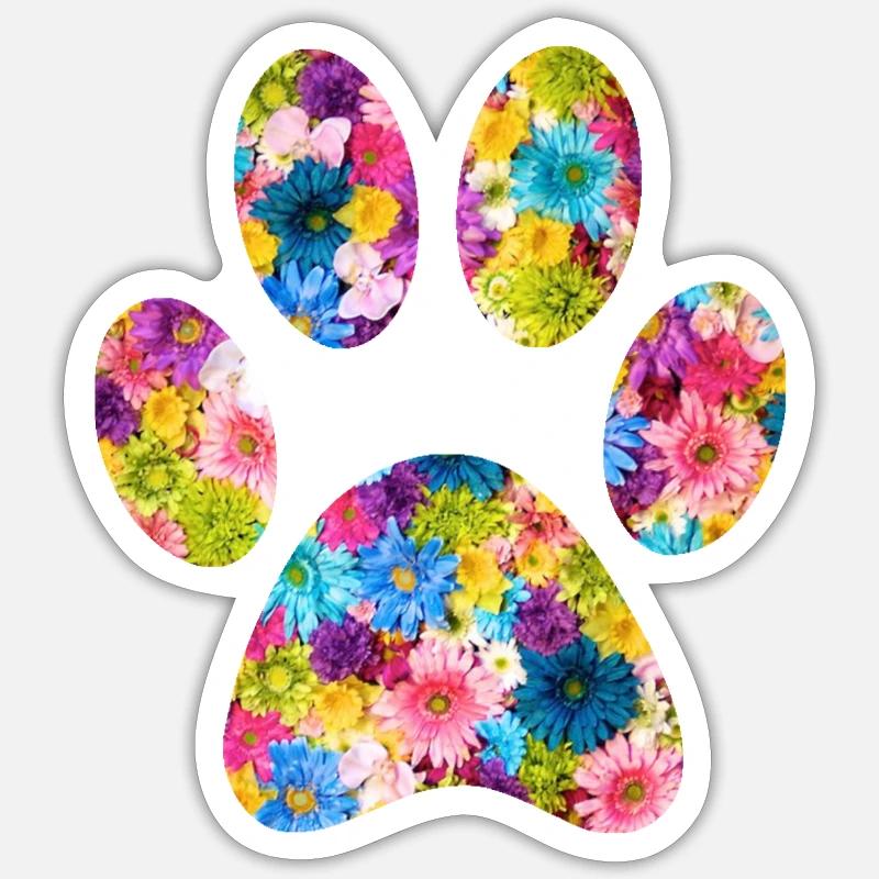 Patte d’animal Sticker taille S (10 x 10 cm)