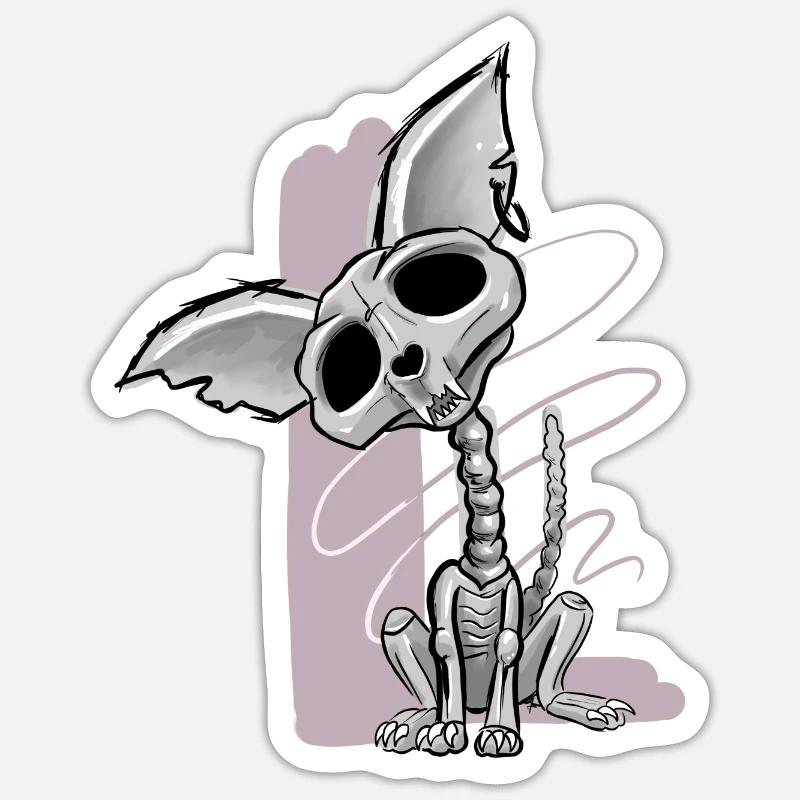 Chat 2021 Sticker taille S (10 x 10 cm)