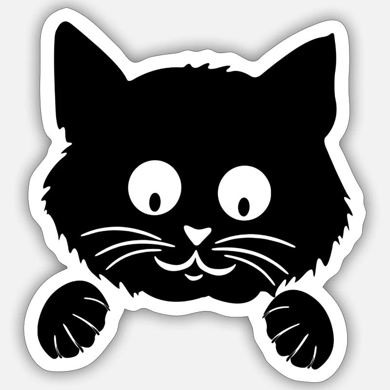 Cute - Sticker size S (10 x 10 cm) - white matte