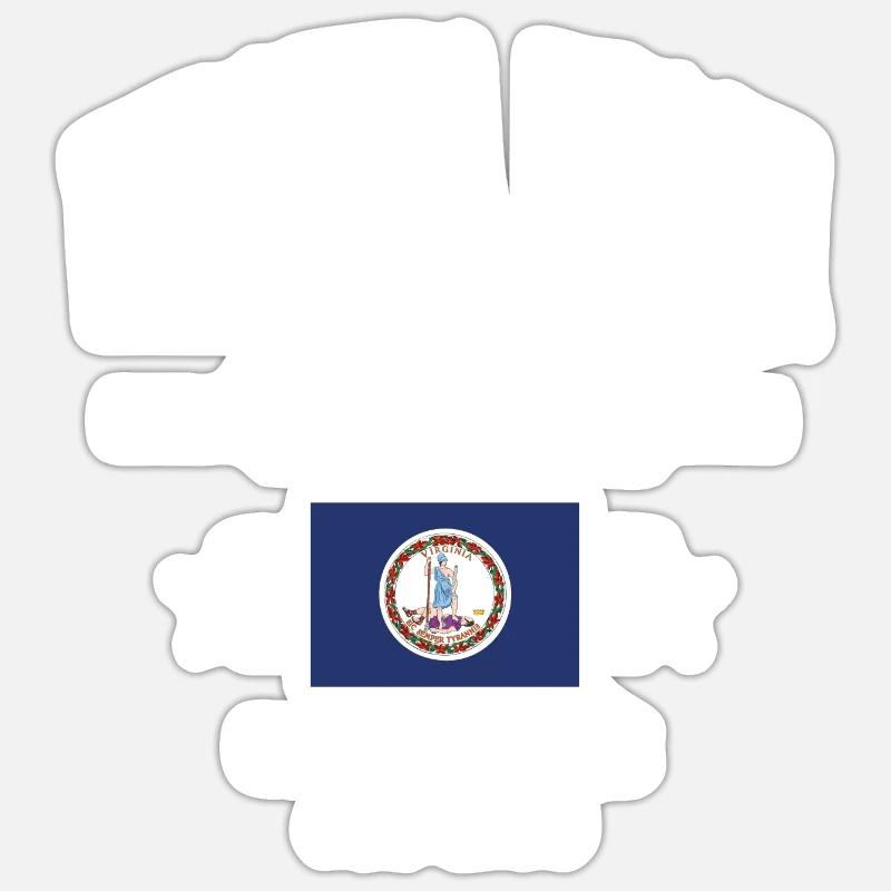 Virginia Beach Sticker size S (10 x 10 cm)