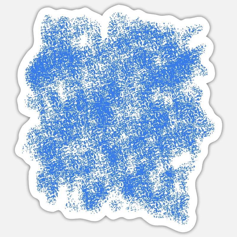Background Blue - Sticker size S (10 x 10 cm) - white matte