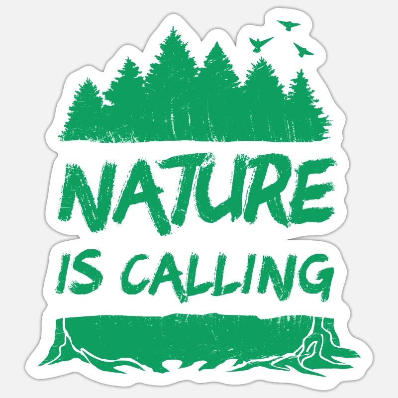Nature is Calling Sticker size S (10 x 10 cm)