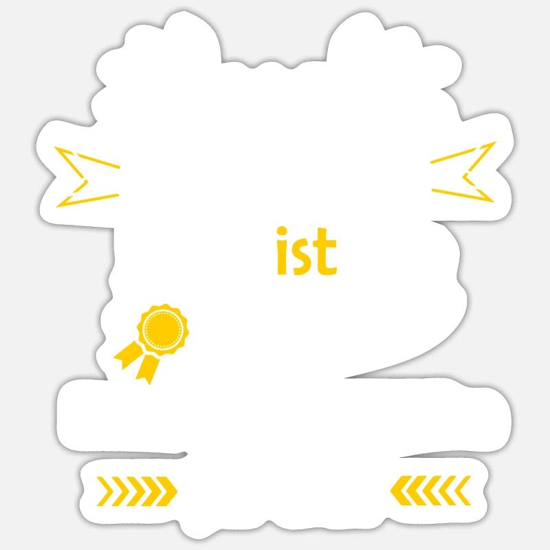 Alles wird gut lustiger Spruch Diätassistentin - Sticker Größe S (10 x 10 cm) - Mattweiß
