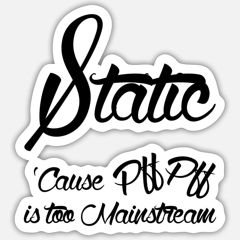 Static PffPff Sticker Größe S (10 x 10 cm)