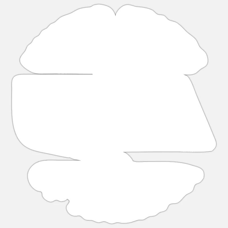 ÉTATS-UNIS - Sticker taille S (10 x 10 cm) - blanc mat