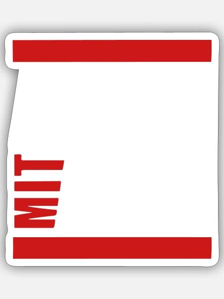 ASSI mit ABI - Sticker Größe S (10 x 10 cm) - Mattweiß