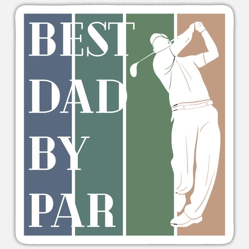 Golf Golfer Putter Golfschläger Geschenk Sticker Größe S (10 x 10 cm)