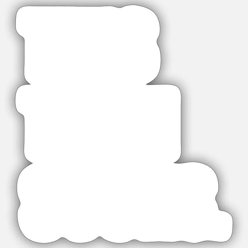 Bad team - Sticker size S (10 x 10 cm) - white matte
