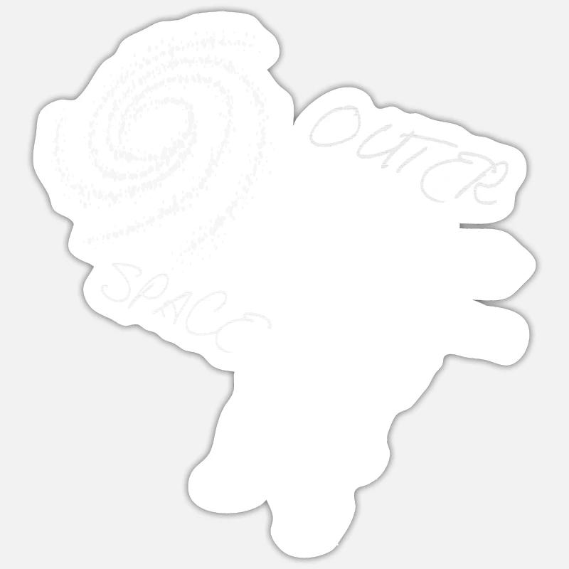 Raumfahrer Astronaut Outer Space Sticker Größe S (10 x 10 cm)