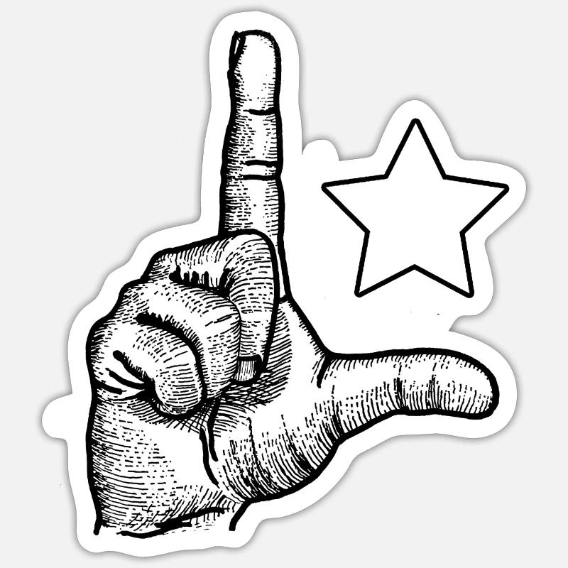 L de Lula - Sticker size S (10 x 10 cm) - white matte