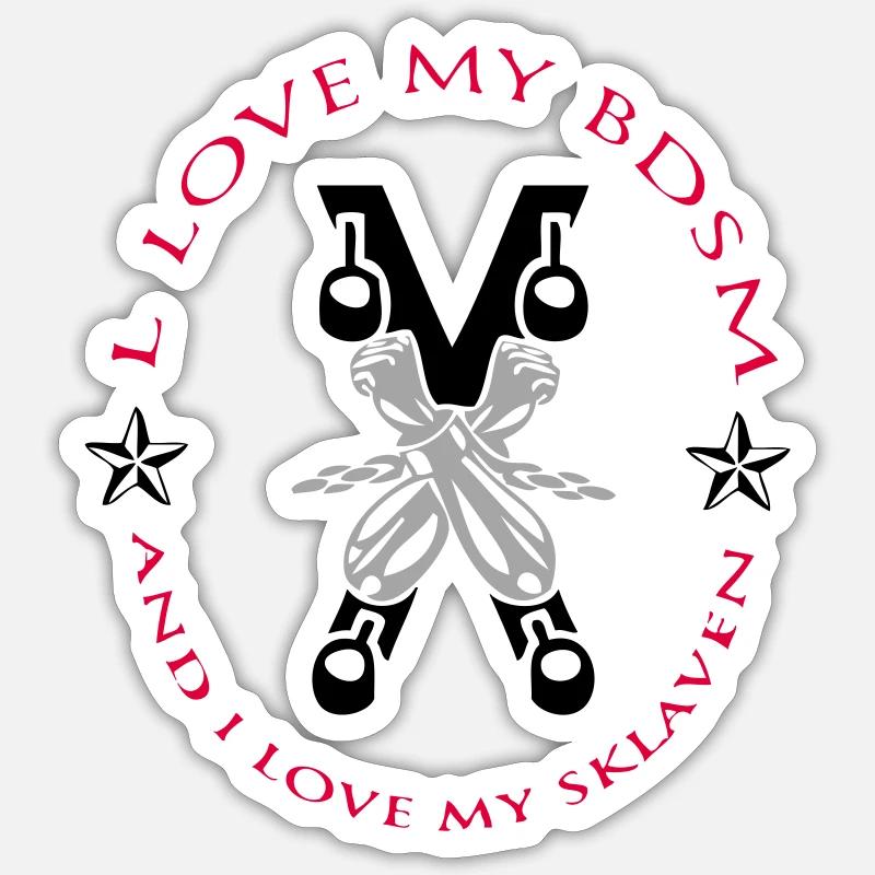 Esclave - Sticker taille S (10 x 10 cm) - blanc mat