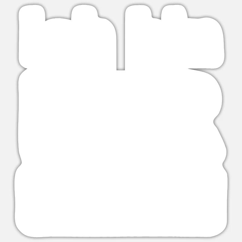 Ich bin Gärtner - Sticker Größe S (10 x 10 cm) - Mattweiß
