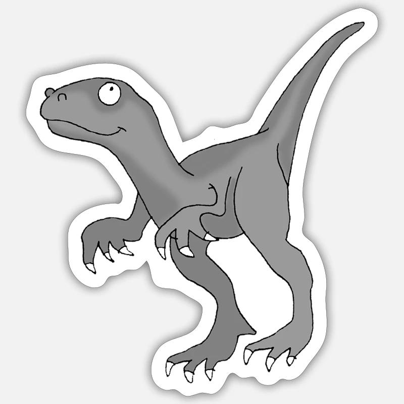 Dino 2 - Sticker size S (10 x 10 cm) - white matte