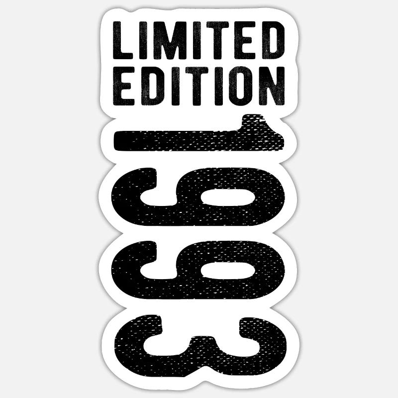 édition limitée 1993 - Sticker taille S (10 x 10 cm) - blanc mat