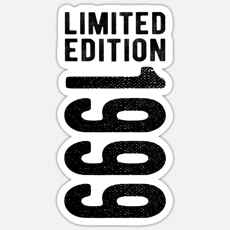édition limitée 1999 - Sticker taille S (10 x 10 cm) - blanc mat