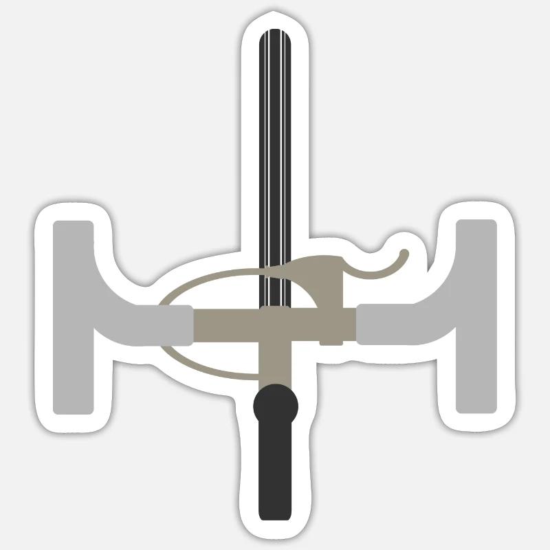 Racer - Sticker size S (10 x 10 cm) - white matte