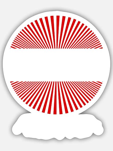 Austria - Sticker Größe S (10 x 10 cm) - Mattweiß