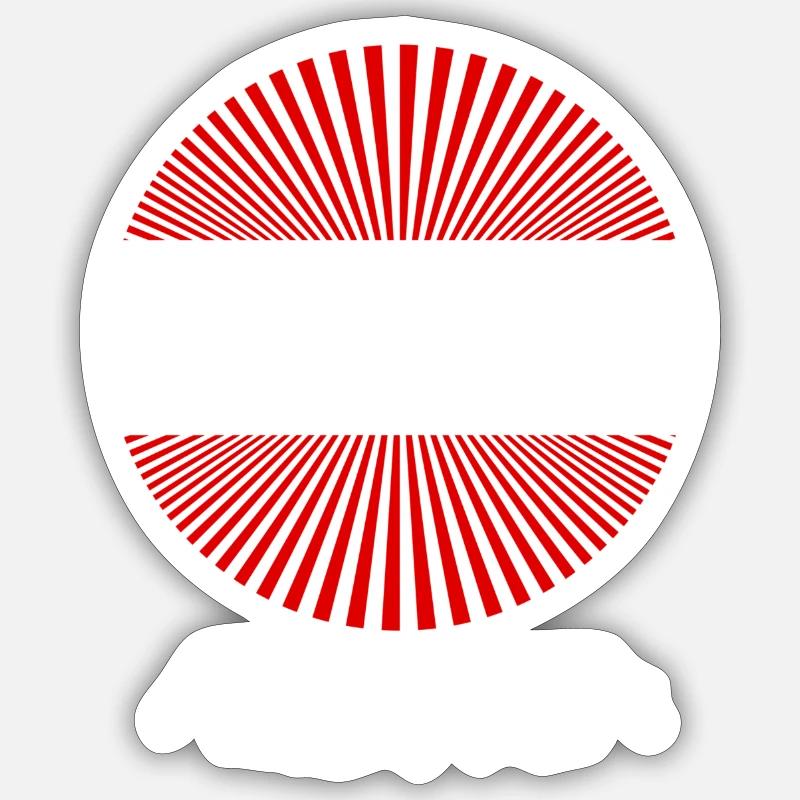 Austria - Sticker Größe S (10 x 10 cm) - Mattweiß