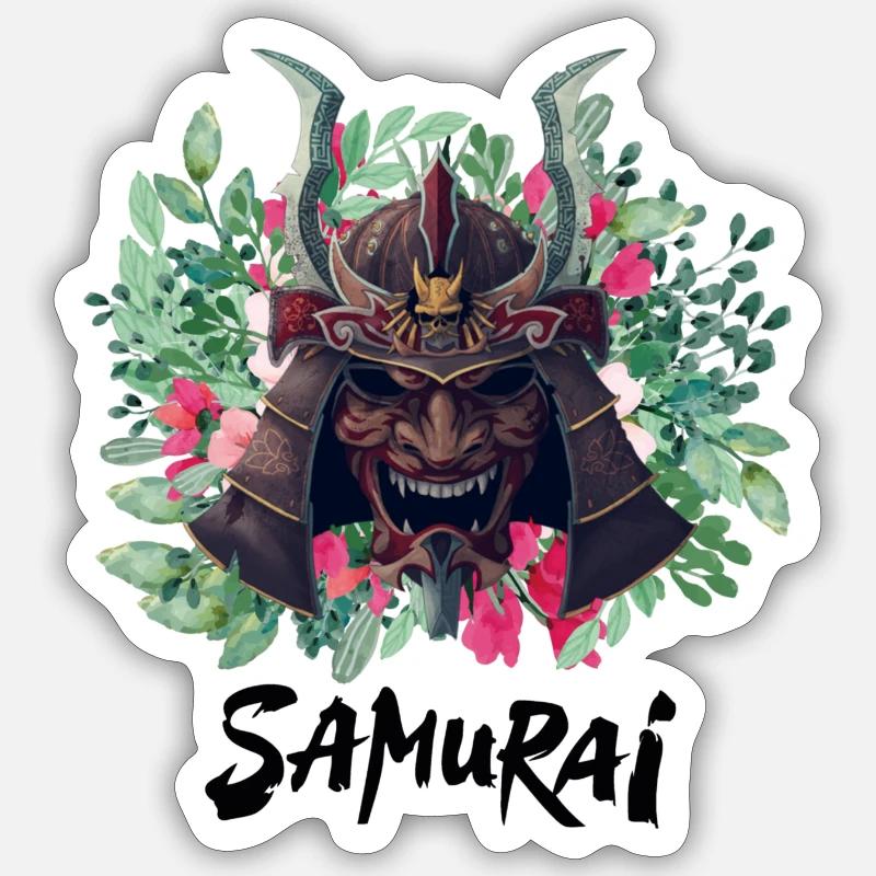 Samurai Sticker Größe S (10 x 10 cm)