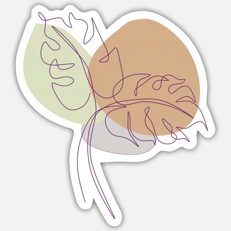 dessin de caoutchouc - Sticker taille S (10 x 10 cm) - blanc mat
