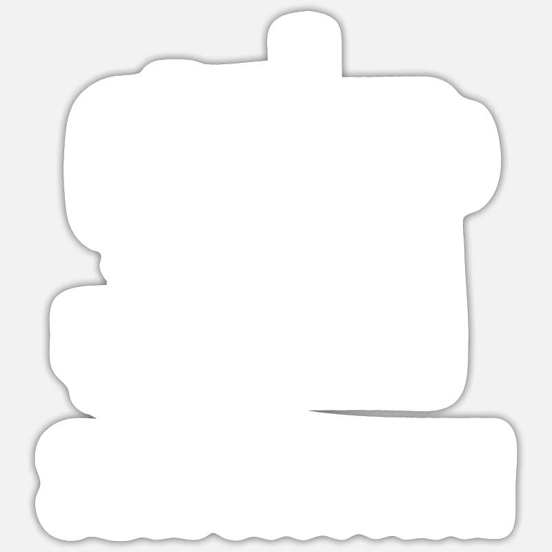 Sewciopath Joker oder Komiker Gift Sticker Größe S (10 x 10 cm)