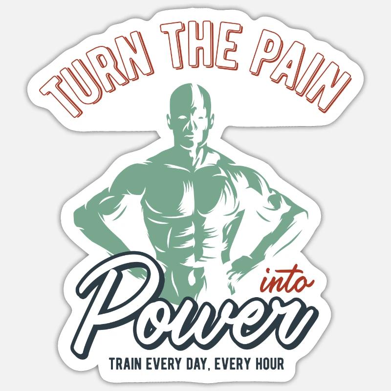 La musculation est ma passion - Sticker taille S (10 x 10 cm) - blanc mat