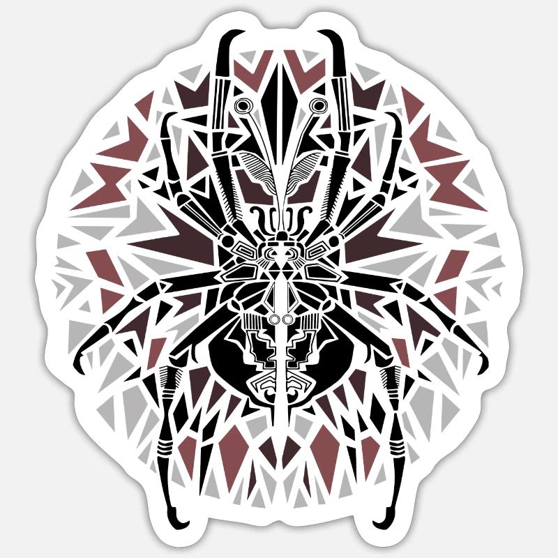 araignée - Sticker taille S (10 x 10 cm) - blanc mat