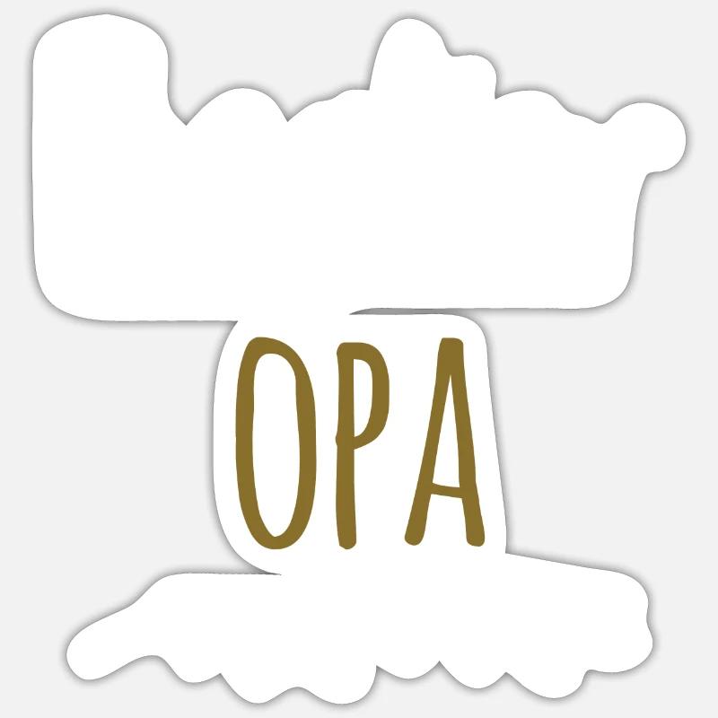 Bester Opa Sticker Größe S (10 x 10 cm)